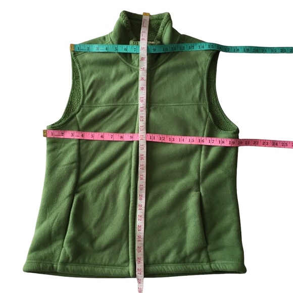 Green Fully Zip Fleece Vest - Picture 9 of 9